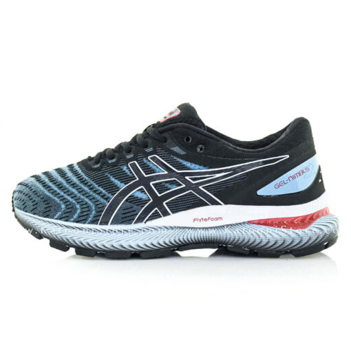 کفش اسپرت و کتونی اسیکس ژل نیمباس ۲۲ ( مشکی آبی ) - Asics GEL Nimbus 22 ( Black Blue )