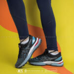 کفش اسپرت و کتونی اسیکس ژل نیمباس ۲۲ ( مشکی آبی ) - Asics GEL Nimbus 22 ( Black Blue )