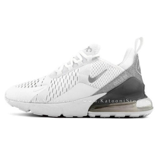 کفش اسپرت و کتونی نایک ایرمکس ۲۷۰ فلاینیت ( سفید نقره ای )- Nike Air Max 270 Flyknit ( White Silver )