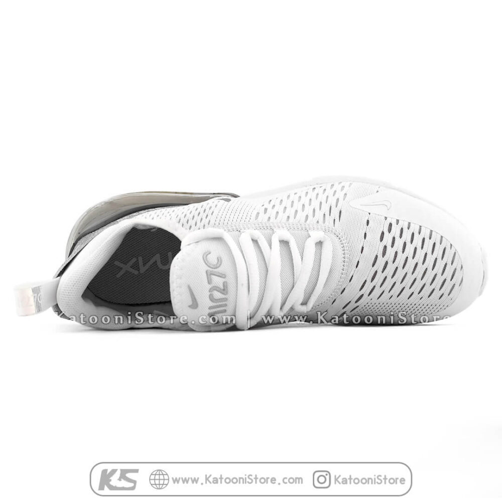 کفش اسپرت و کتونی نایک ایرمکس ۲۷۰ فلاینیت ( سفید نقره ای )- Nike Air Max 270 Flyknit ( White Silver )