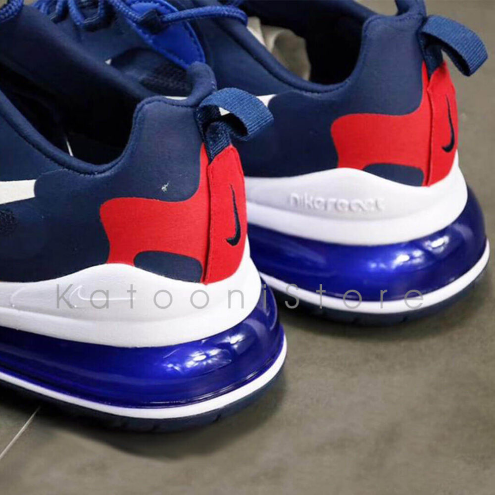 کفش اسپرت و کتونی نایک ایرمکس ۲۷۰ ری اکت ( سورمه ای ) - Nike Air Max 270 React ( Dark Blue )