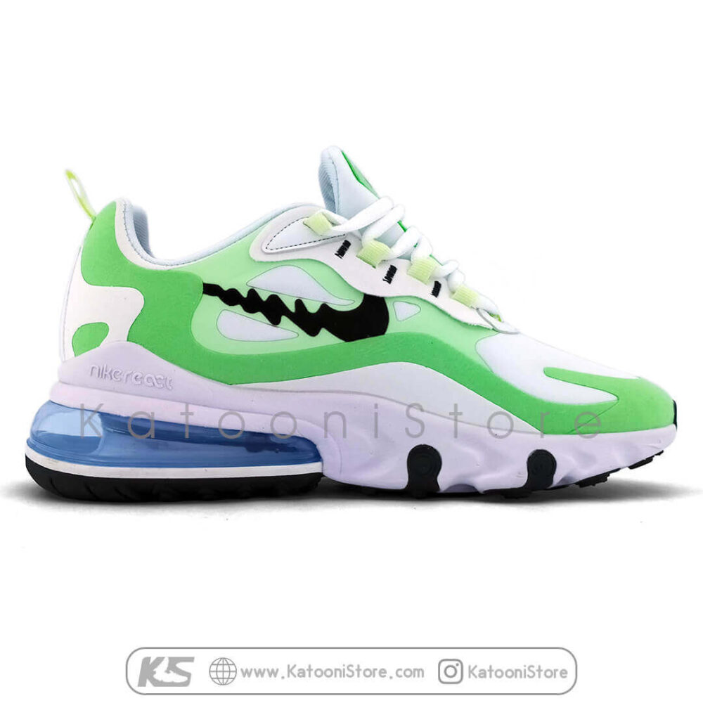 کفش اسپرت و کتونی نایک ایرمکس ۲۷۰ ری اکت ( سفید سبز ) - Nike Air Max 270 React ( Green White )