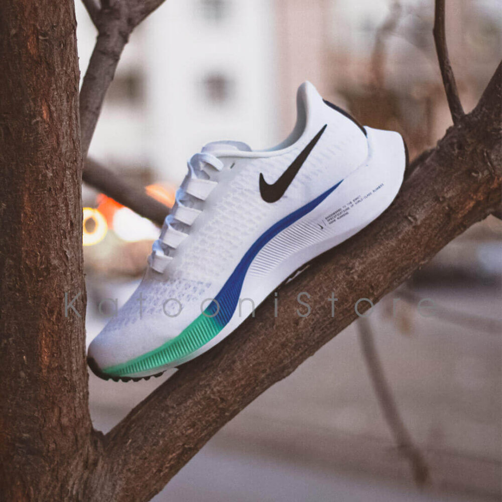 کفش اسپرت و کتونی نایک ایرزوم پگاسوس ۳۷ ( سفید رنگارنگ ) - Nike Air Zoom Pegasus 37 ( White Colorful )