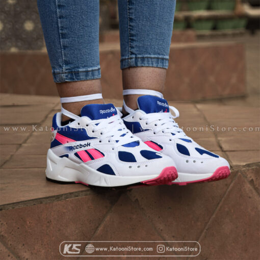 کفش اسپرت و کتونی ریباک ازترک فالکون ( سفید آبی ) - Reebok Classic Aztrek Falcon ( White Blue )