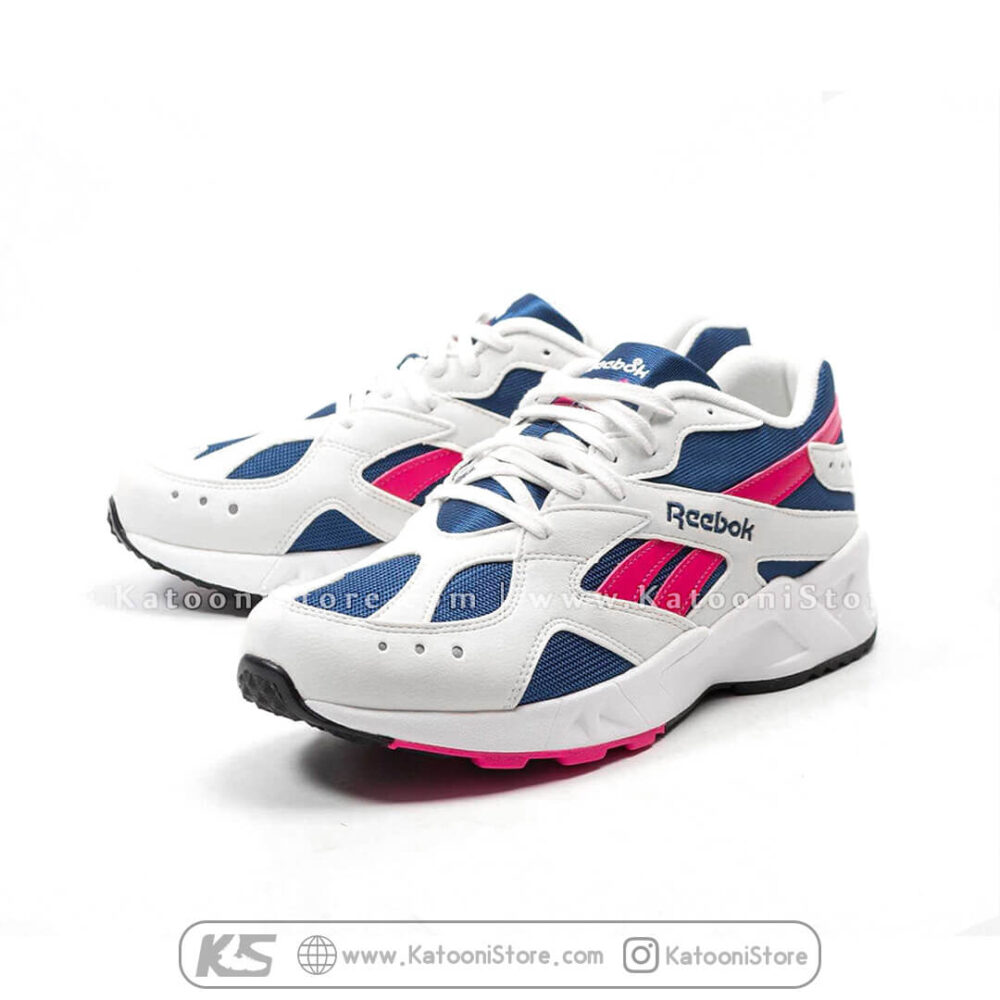 کفش اسپرت و کتونی ریباک ازترک فالکون ( سفید آبی ) - Reebok Classic Aztrek Falcon ( White Blue )