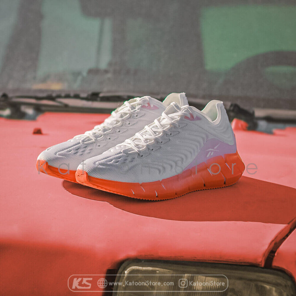 کفش اسپرت ریباک زیگ کینتیکا یونیسکس ( سفید نارنجی ) - Reebok Zig Kinetica Unisex ( White Orange )