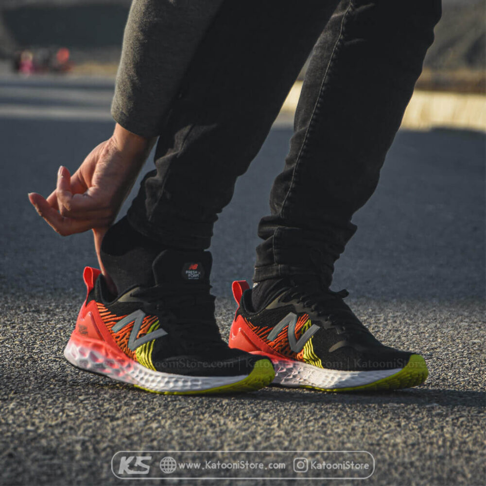 کفش اسپرت نیوبالانس فرش فوم تمپو ( مشکی نارنجی ) - New Balance Fresh Foam Tempo ( Black Orange )