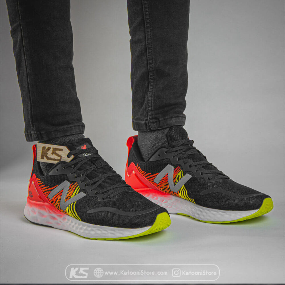 کفش اسپرت نیوبالانس فرش فوم تمپو ( مشکی نارنجی ) - New Balance Fresh Foam Tempo ( Black Orange )
