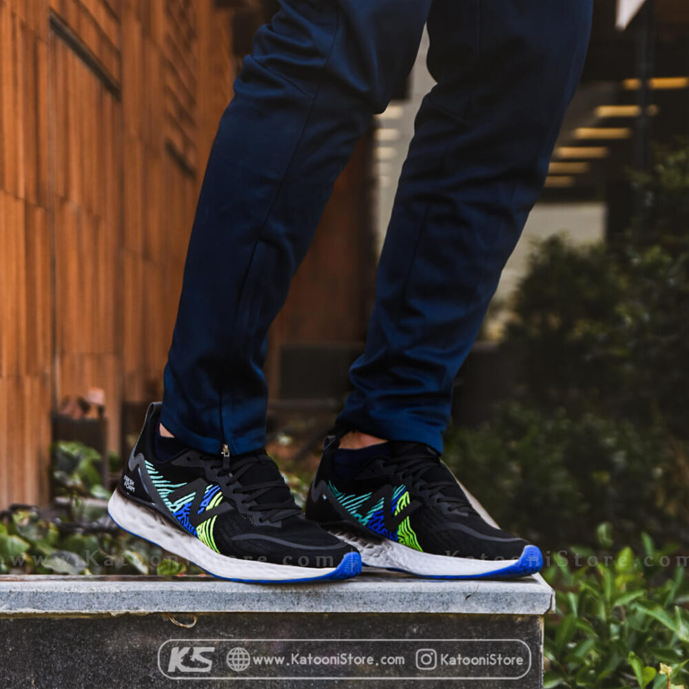 کفش اسپرت و کتونی نیوبالانس فرش فوم تمپو ( مشکی آبی ) - New Balance Fresh Foam Tempo ( Black Blue )