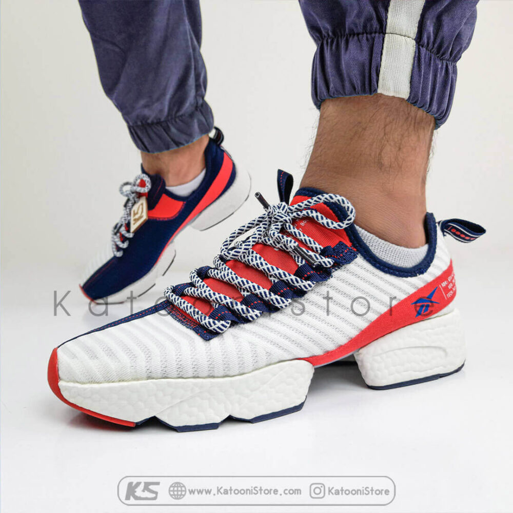 کفش اسپرت و کتونی ریباک سول فیوری ایکس بوست ( سفید آبی قرمز ) - Reebok Sole Fury X Boost ( White Blue Red )
