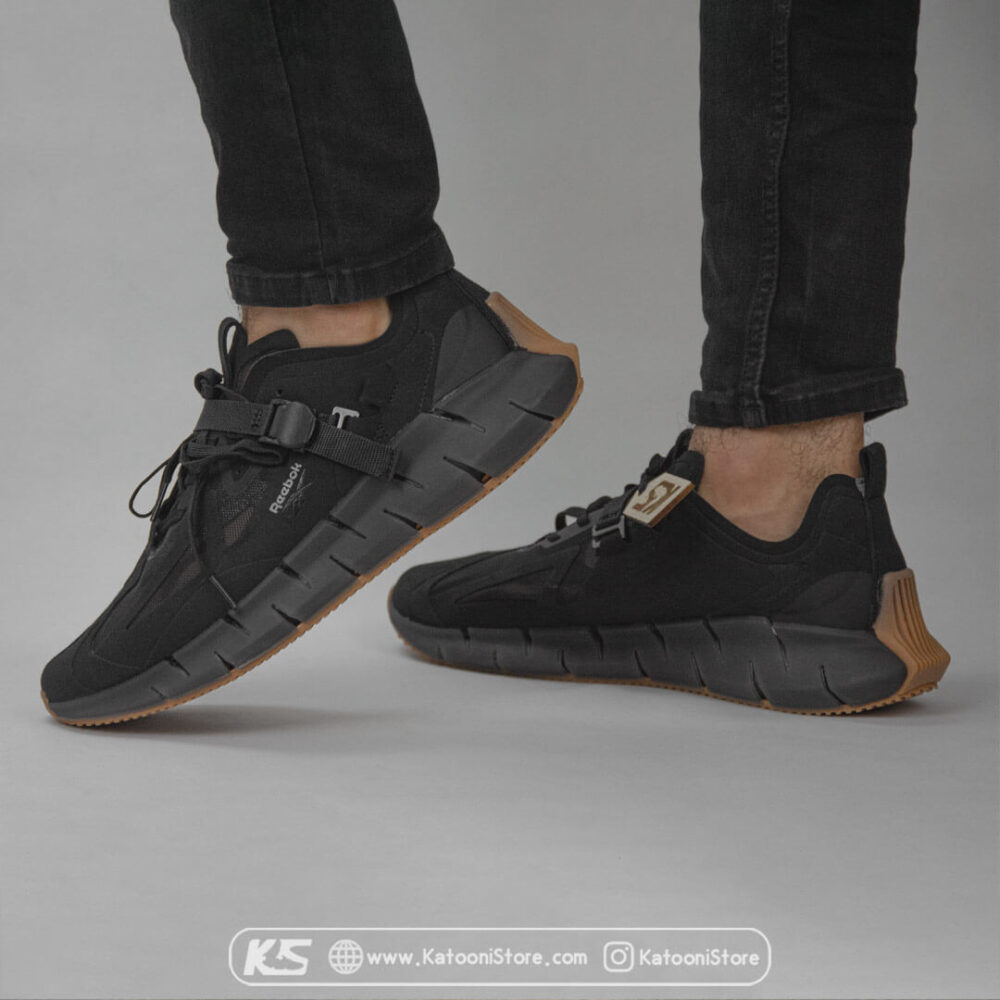 کفش اسپرت و کتونی ریباک زیگ کینتیکا کانسپت ( مشکی قهوه ای ) - Reebok Zig Kinetica Concept Type 1 TR ( Black Brown )