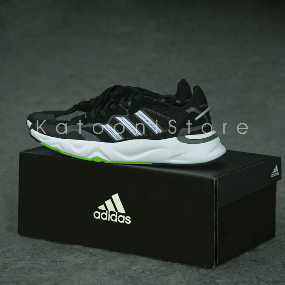 کفش اسپرت و کتونی آدیداس فیوچر فلو ( مشکی کف سبز - Adidas Future Flow ( Black Green )
