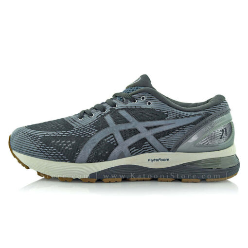 کفش اسپرت و کتونی اسیکس ژل نیمباس ۲۱ ( خاکستری آبی ) - Asics GEL Nimbus 21 ( Grey Dark Blue )