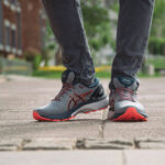کفش اسپرت و کتونی اسیکس ژل کایانو ۲۷ ( خاکستری نارنجی ) - Asics GEL Kayano 27 ( Grey Orange)