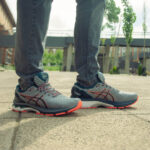 کفش اسپرت و کتونی اسیکس ژل کایانو ۲۷ ( خاکستری نارنجی ) - Asics GEL Kayano 27 ( Grey Orange)