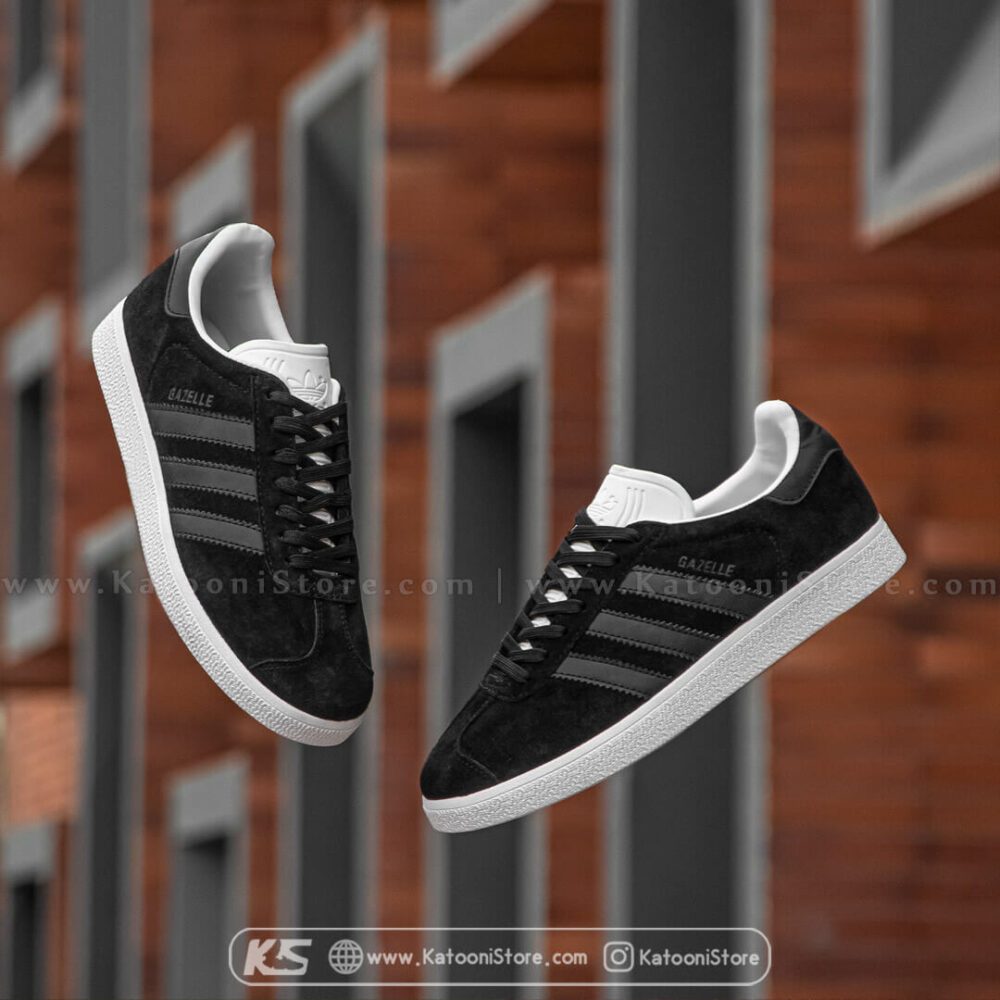 کفش اسپرت و کتونی آدیداس گزل مشکی سفید - Adidas Gazelle Black White