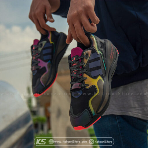 کفش اسپرت و کتونی آدیداس زد ایکس آلکاین ( مشکی شبرنگ ) - Adidas ZX Alkyne Neo Tokyo ( Black Rainbow )