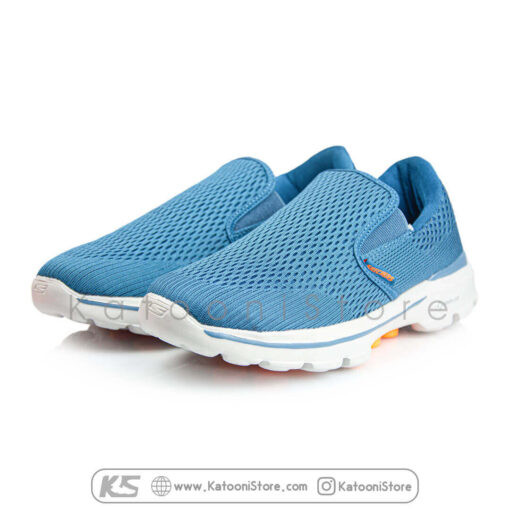 کفش اسپرت و کتونی اسکیچرز گو واک 3 گوگا پیلرز ( سورمه ای نارنجی ) - Skechers GoWalk 3 Goga Pillars ( DarkBlue Orange )