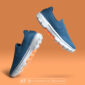 کفش اسپرت و کتونی اسکیچرز گو واک 3 گوگا پیلرز ( سورمه ای نارنجی ) - Skechers GoWalk 3 Goga Pillars ( DarkBlue Orange )