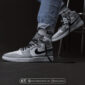 کفش اسپرت نایک ایر جردن 1 مید لایت اسموک گری - Nike Air Jordan 1 Mid Light Smoke Grey