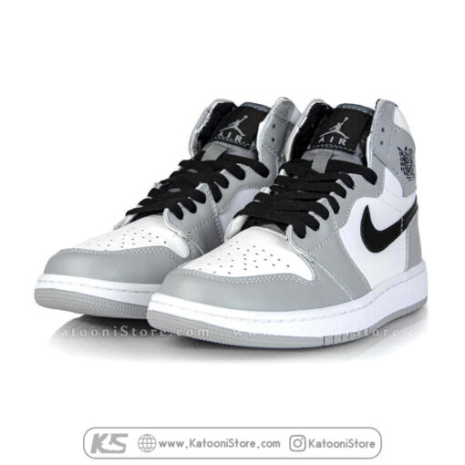 کفش اسپرت نایک ایر جردن 1 مید لایت اسموک گری - Nike Air Jordan 1 Mid Light Smoke Grey
