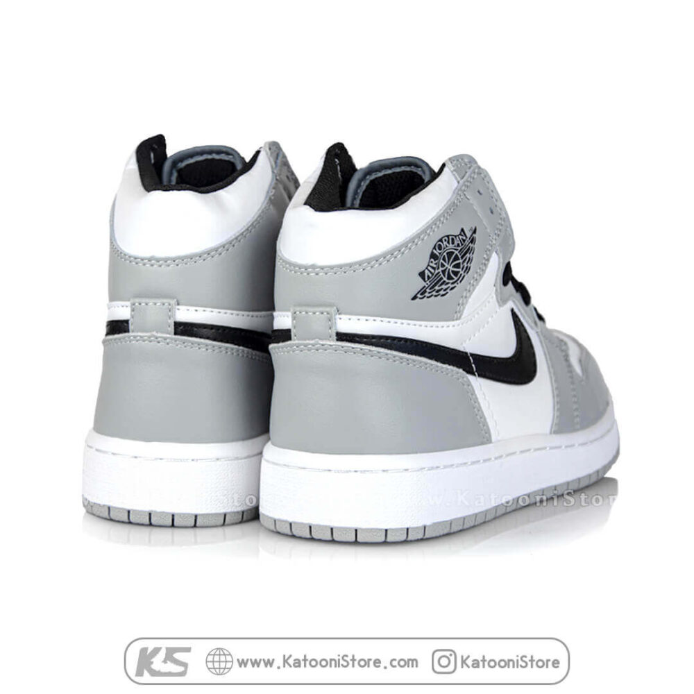 کفش اسپرت نایک ایر جردن 1 مید لایت اسموک گری - Nike Air Jordan 1 Mid Light Smoke Grey