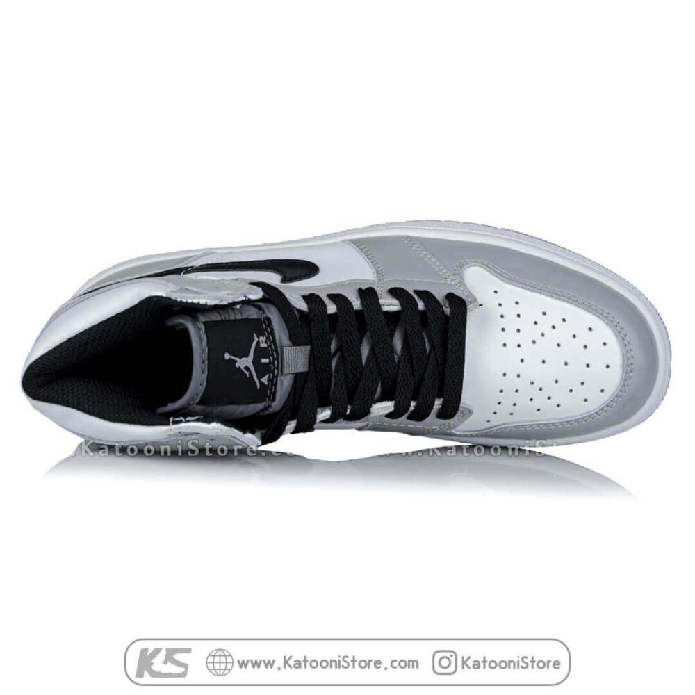 کفش اسپرت نایک ایر جردن 1 مید لایت اسموک گری - Nike Air Jordan 1 Mid Light Smoke Grey