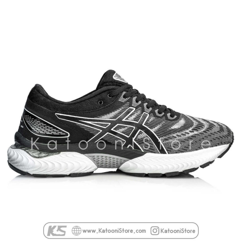 کفش اسپرت و کتونی اسیکس ژل نیمباس 22 مشکی سفید - Asics GEL Nimbus 22 ( Black White )