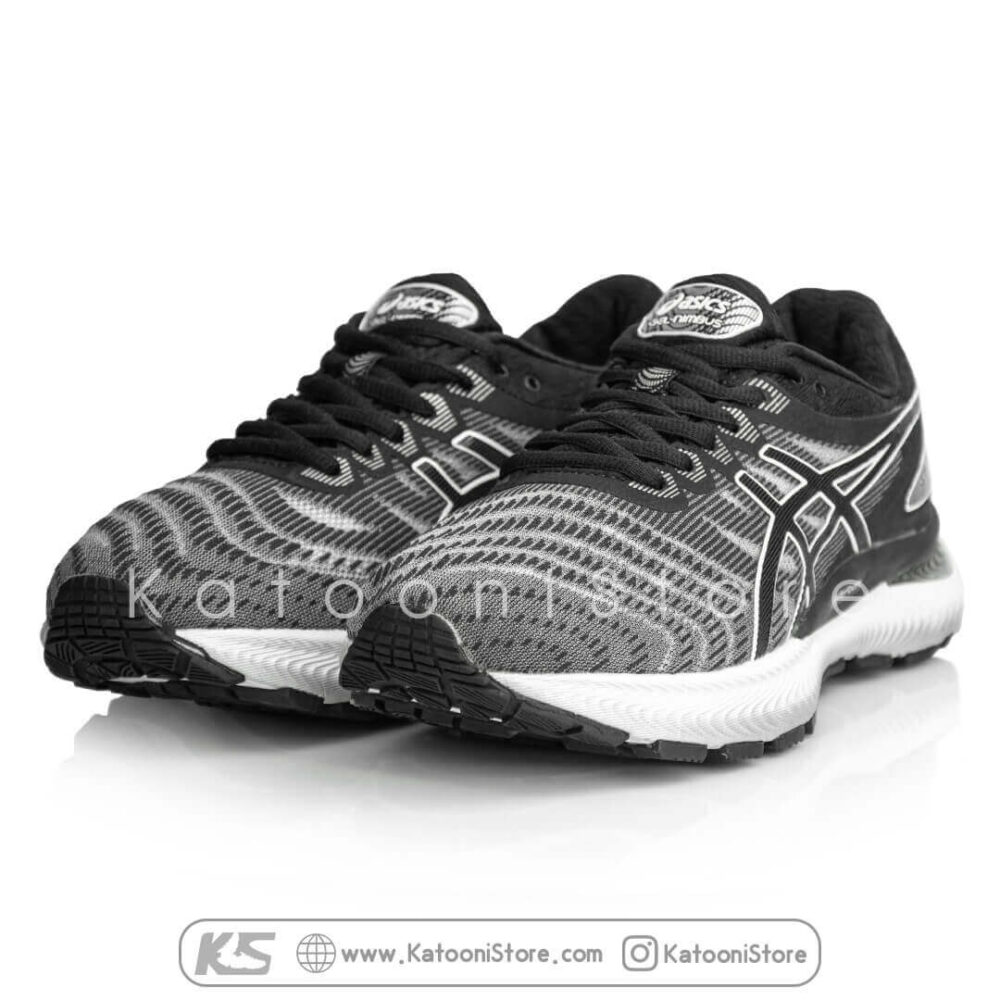 کفش اسپرت و کتونی اسیکس ژل نیمباس 22 مشکی سفید - Asics GEL Nimbus 22 ( Black White )
