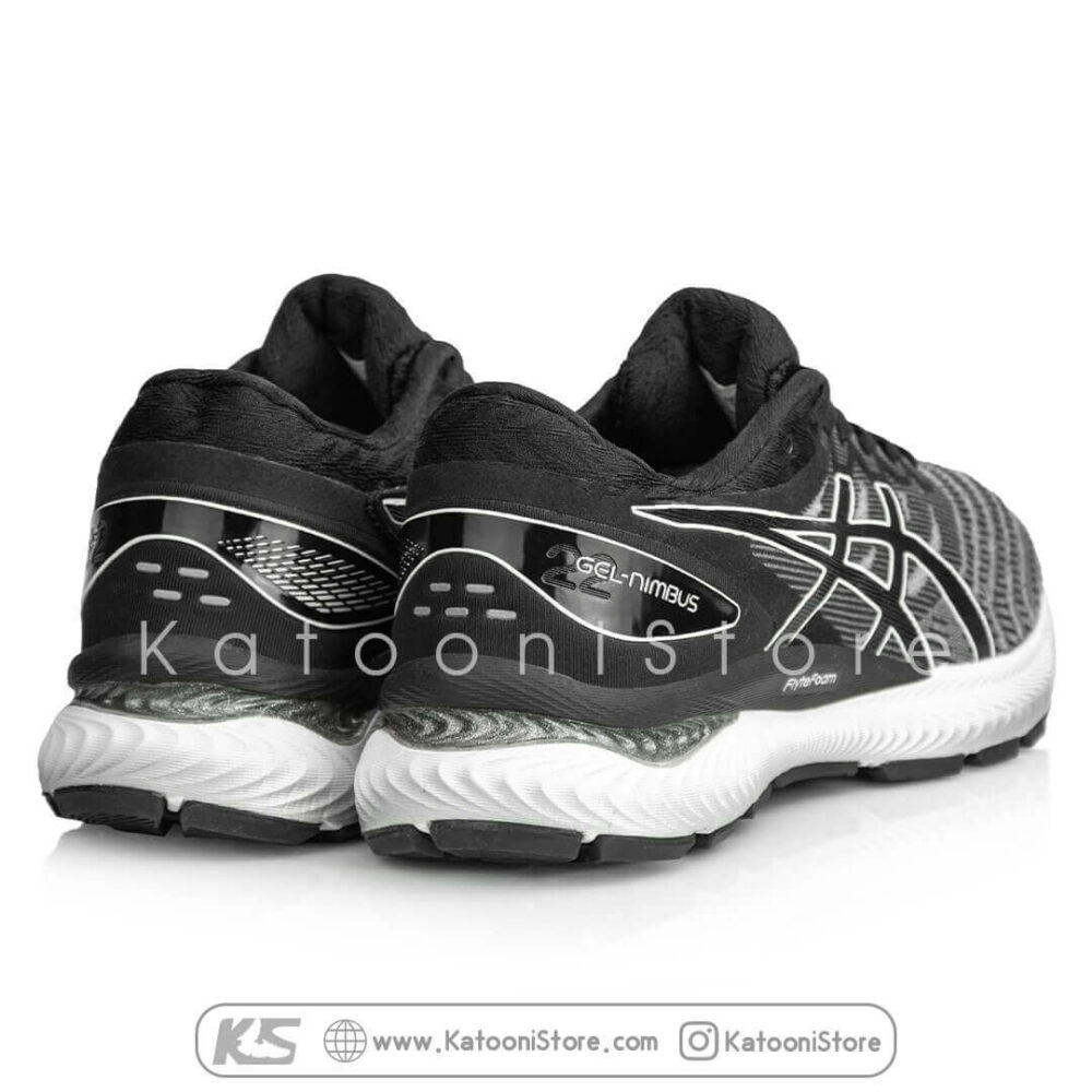 کفش اسپرت و کتونی اسیکس ژل نیمباس 22 مشکی سفید - Asics GEL Nimbus 22 ( Black White )