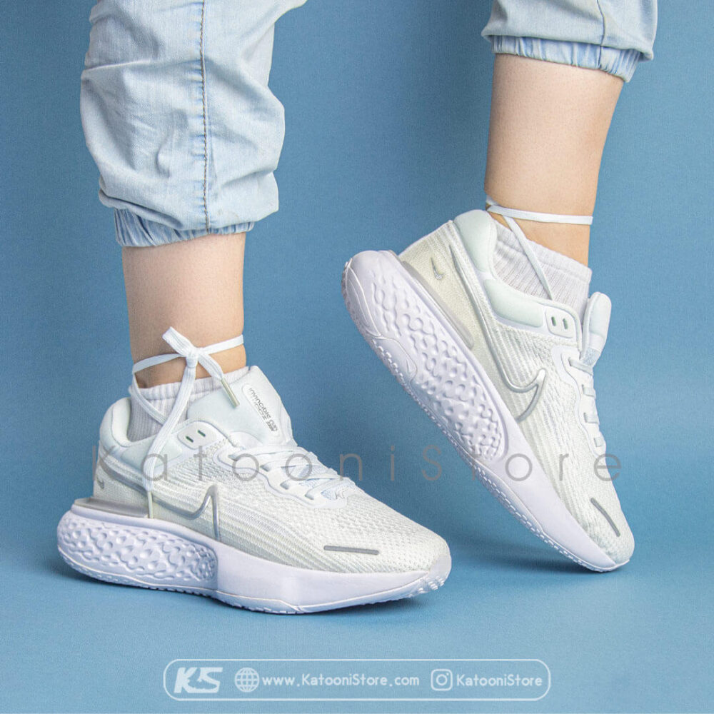کفش اسپرت و کتونی نایک زوم ایکس اینوینسیبل ( تمام سفید ) - Nike ZoomX Invincible Run Flyknit ( Full White )