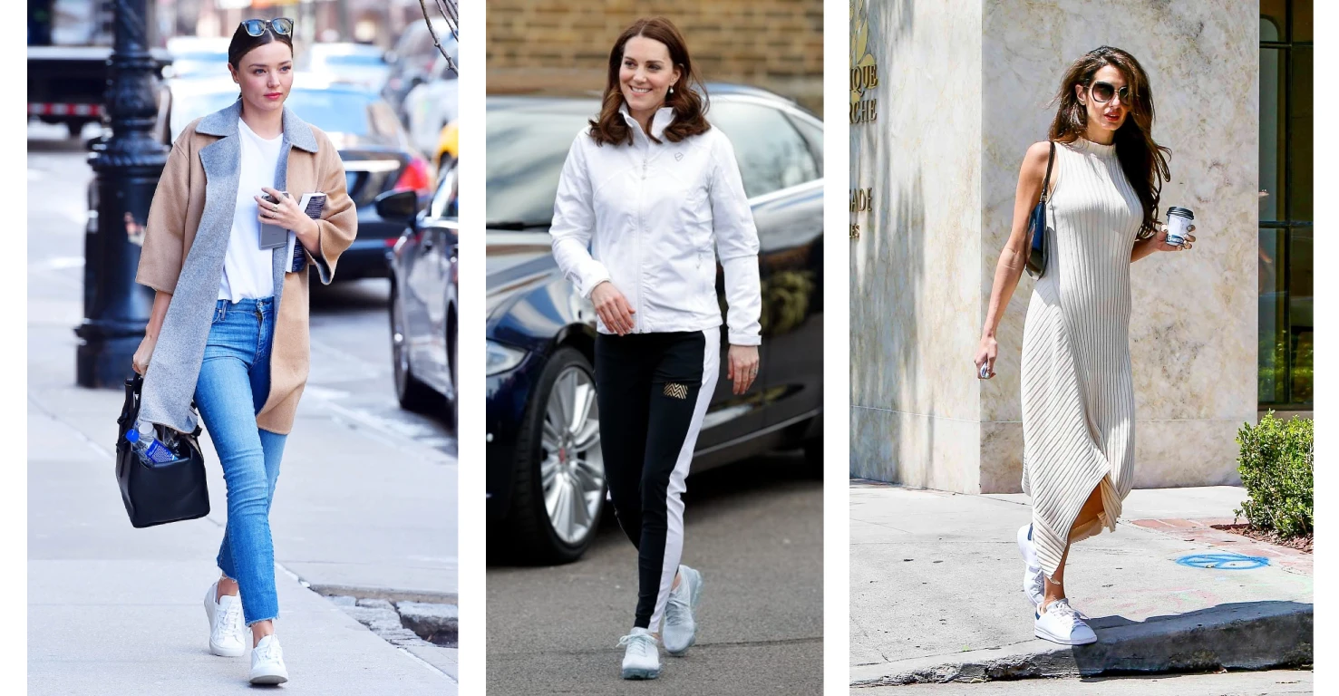 سلبریتی ها با کفش سفید