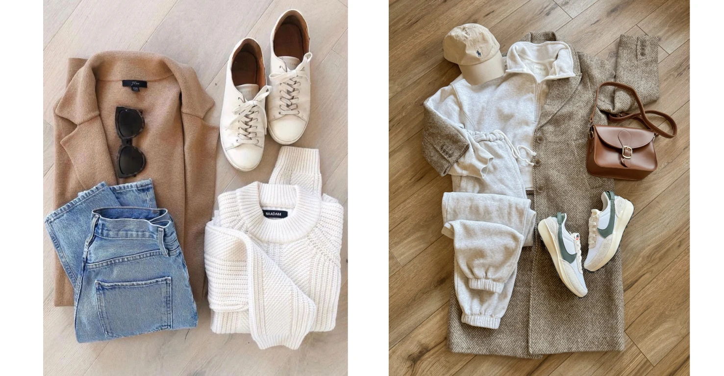 پیراهن و کتونی سفید؛ ترکیب کلاسیک بی‌تکلف