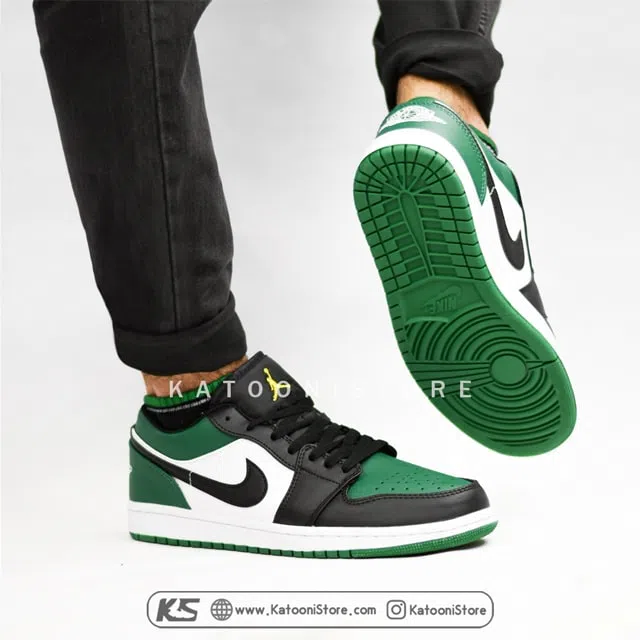 خرید کتانی نایک ایر جردن 1 لو گرین تو – Nike Air Jordan 1 Low “Green Toe”