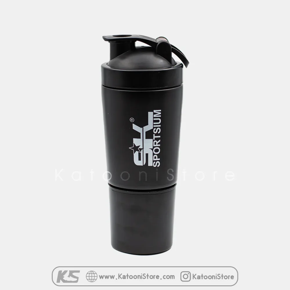 خرید شیکر استیل 2 تکه اسپرت سیوم مشکی