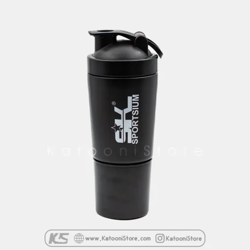 خرید شیکر استیل 2 تکه اسپرت سیوم مشکی