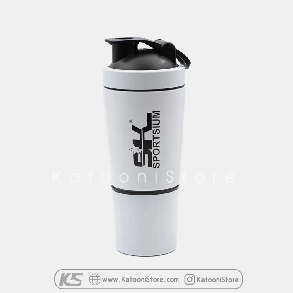 خرید شیکر استیل 2 تکه اسپرت سیوم سفید