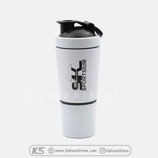 خرید شیکر استیل 2 تکه اسپرت سیوم سفید