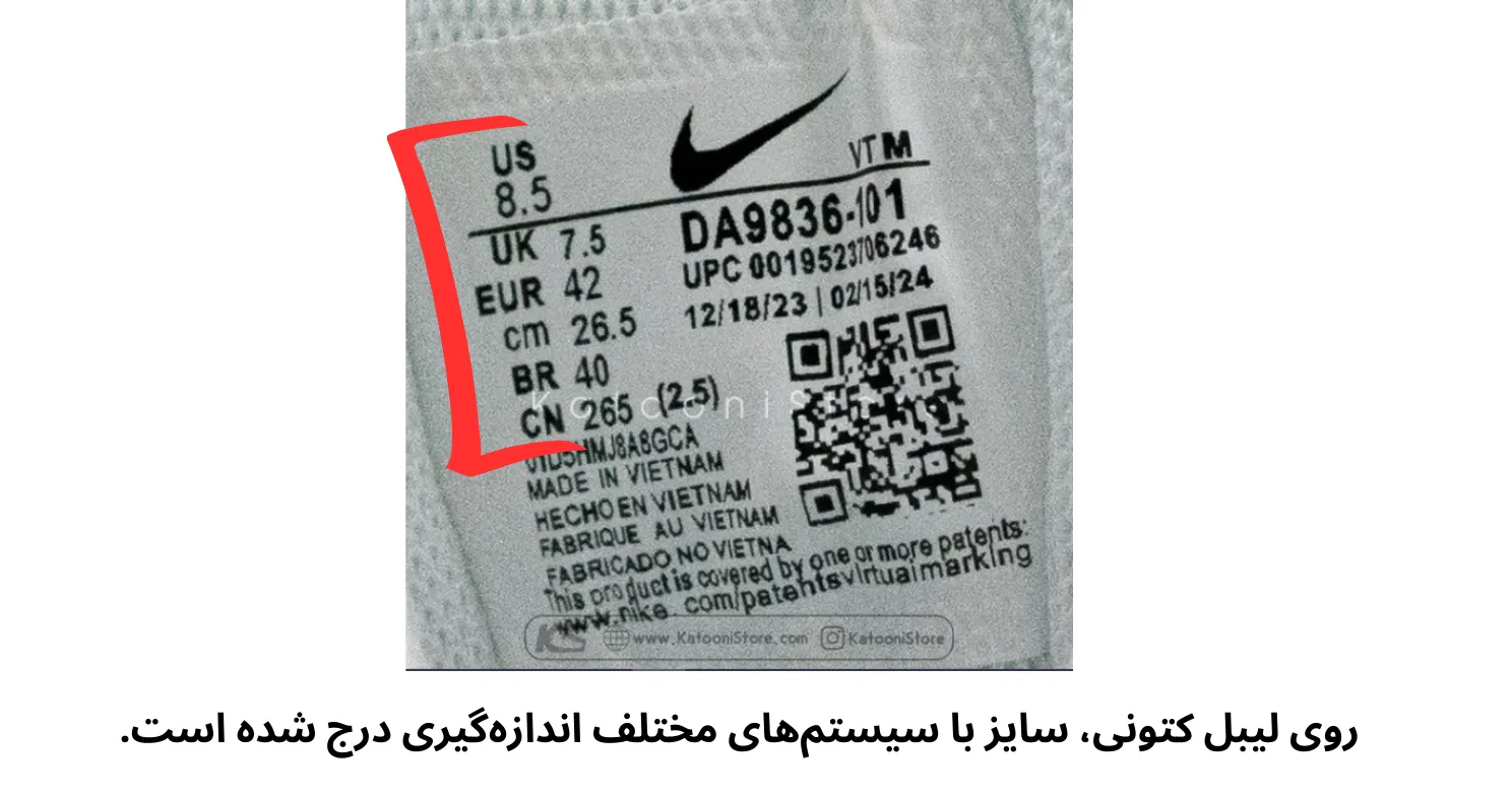 سیستم سایز بندی در کشورهای مختف