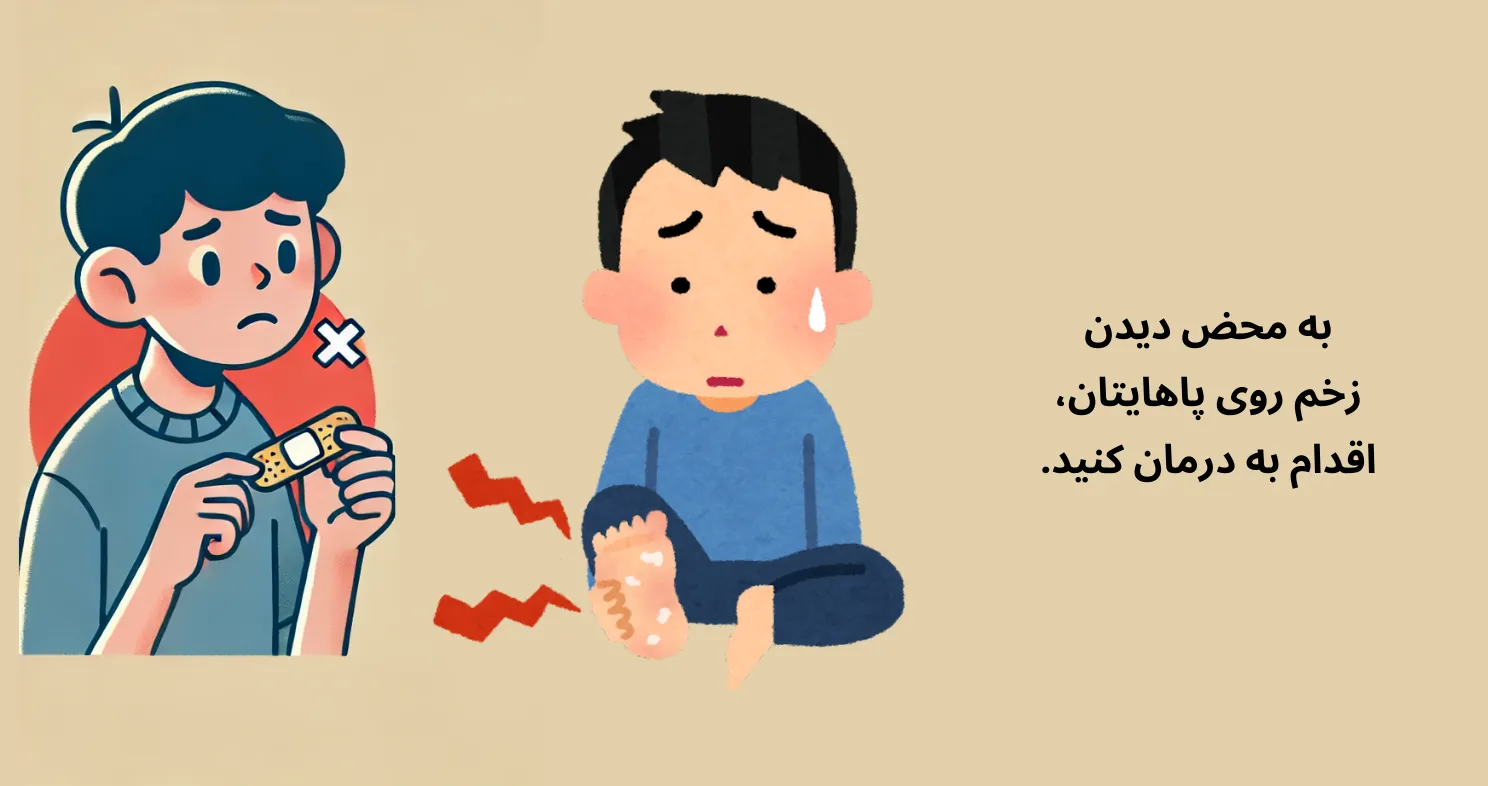 درمان زدگی پشت پا توسط کفش