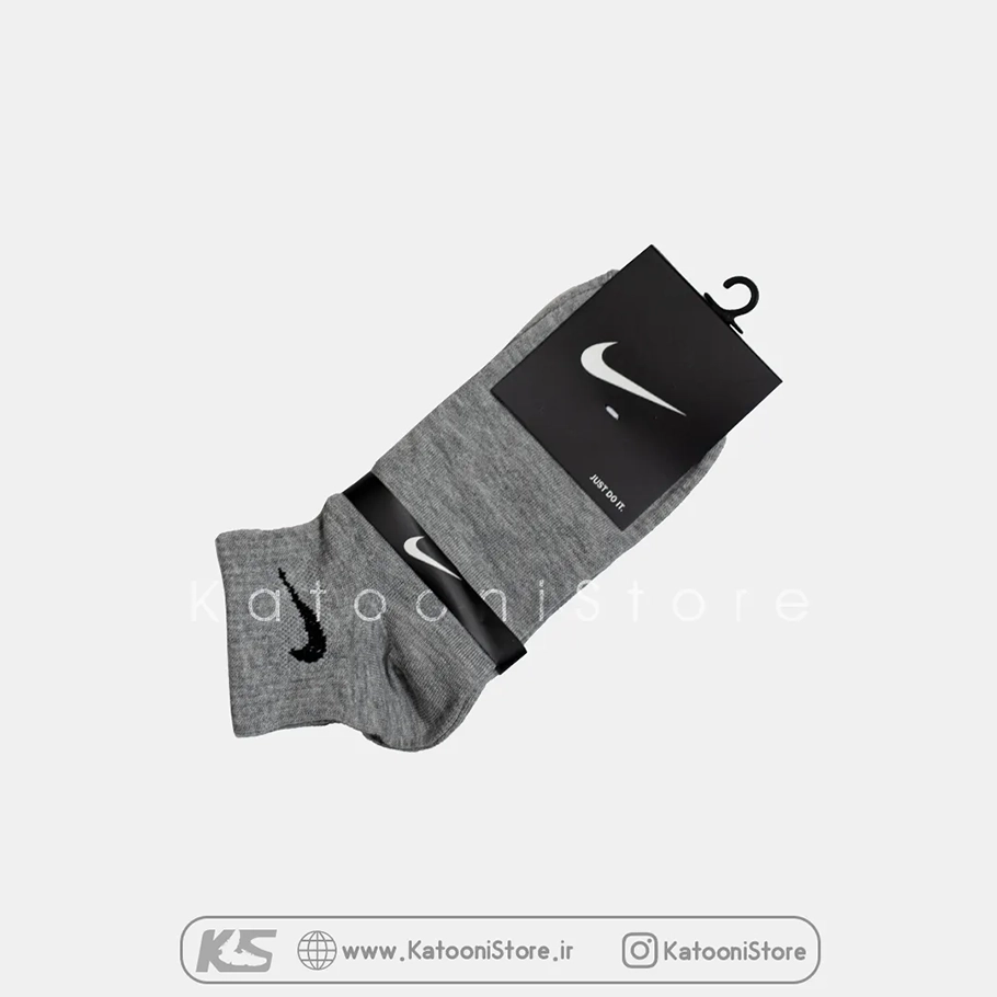 جوراب مچی ورزشی نایک نقره ای جوراب مچی ورزشی نایک نقره ای