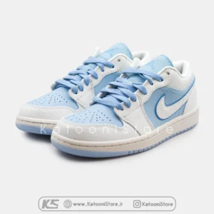 کتونی ایر جردن 1 لو ریورس آیس بلو