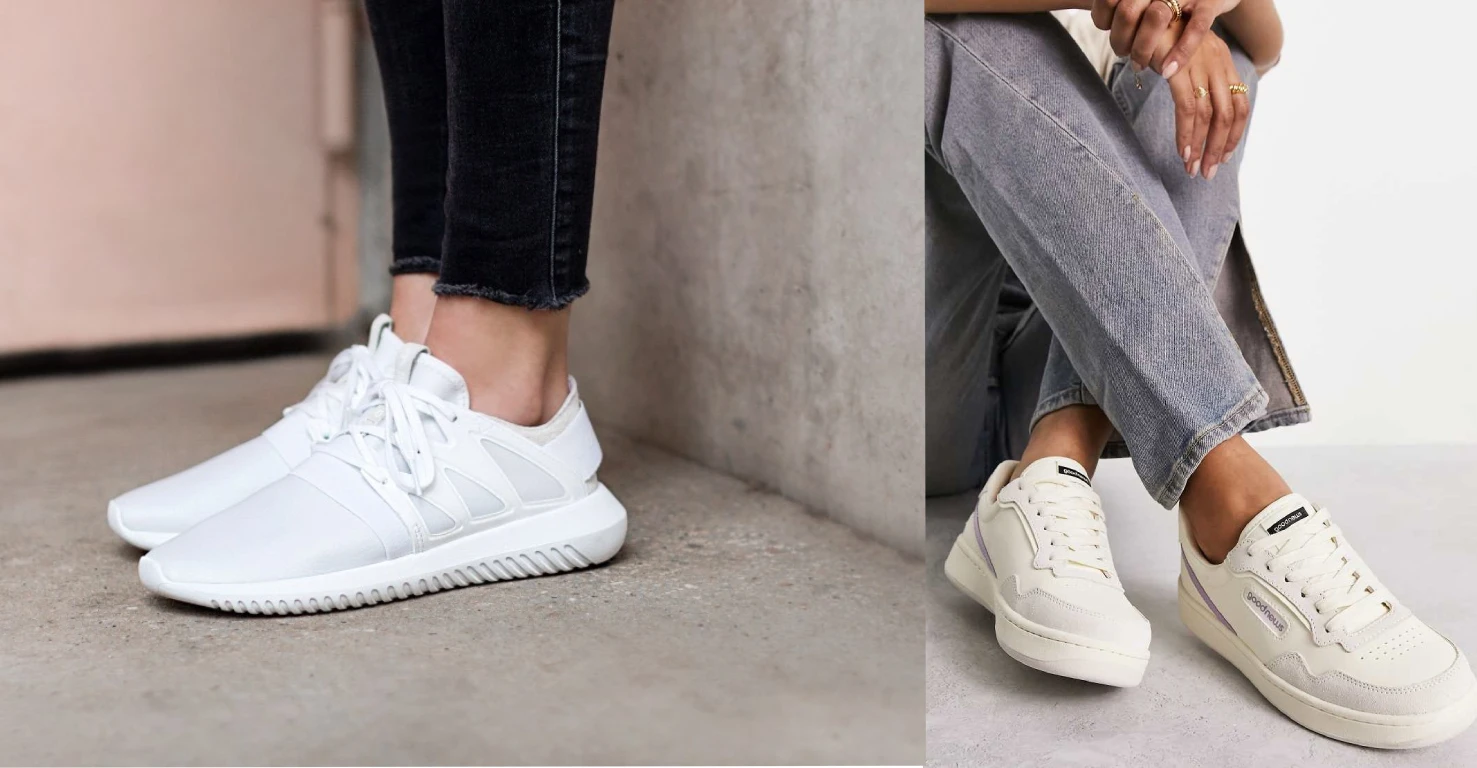 بهترین مدل‌های کتونی سفید برای استایل پاییزی