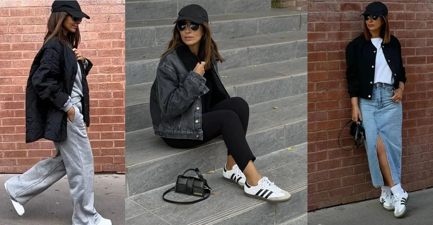 استایل لایه‌ای با کفش سامبا