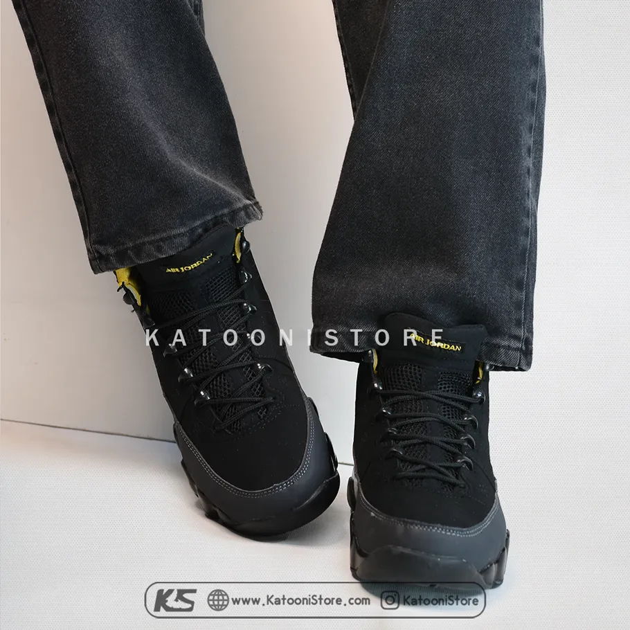 Nike Air Jordan 9 Retro Dark Charcoal University Gold مردانه