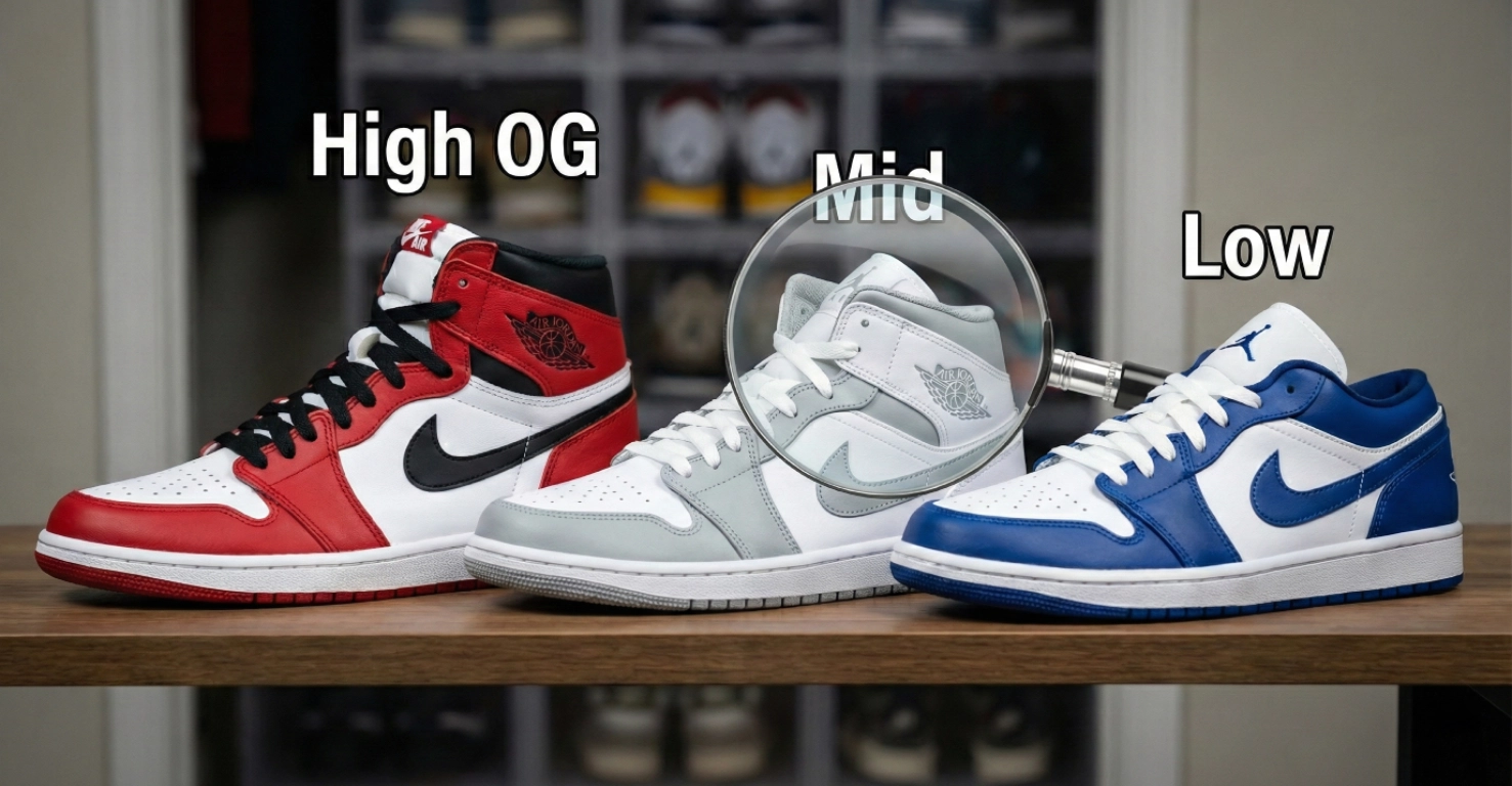 تفاوت جردن وان High، Mid و Low