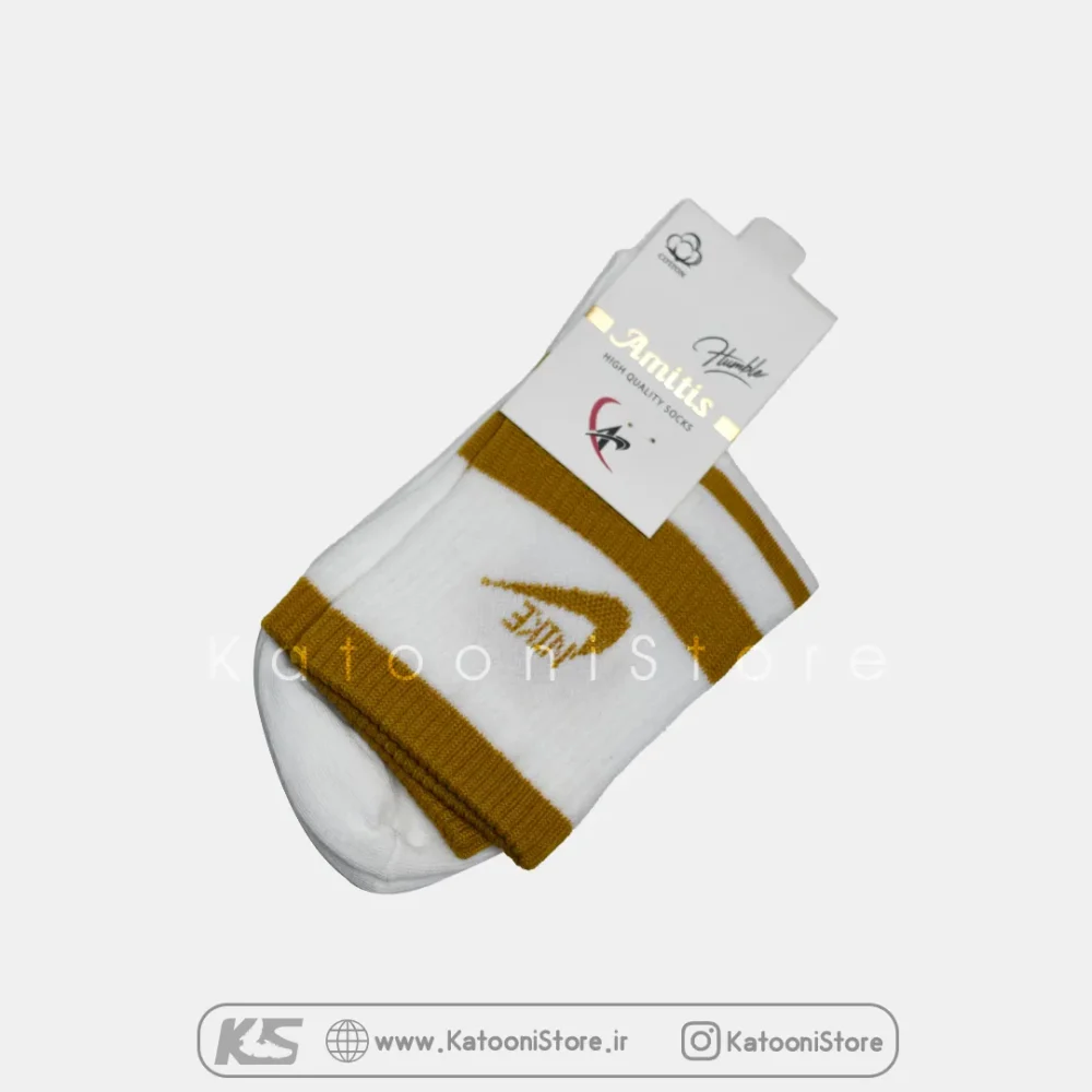 جوراب نیم ساق اسپرت نایک (9350NS) زرد