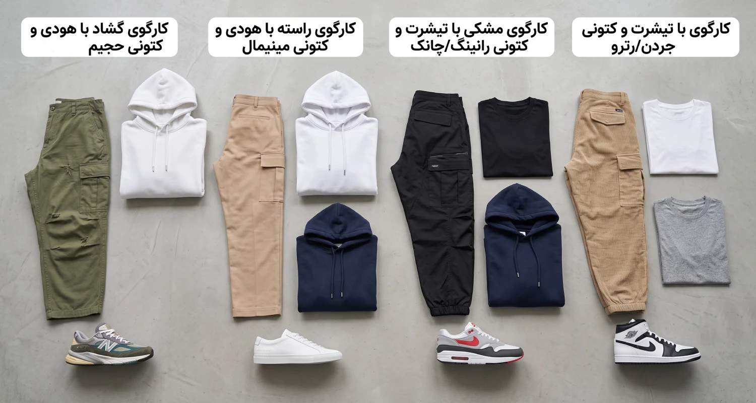 ست کردن کارگو با انواع لباس‌ها