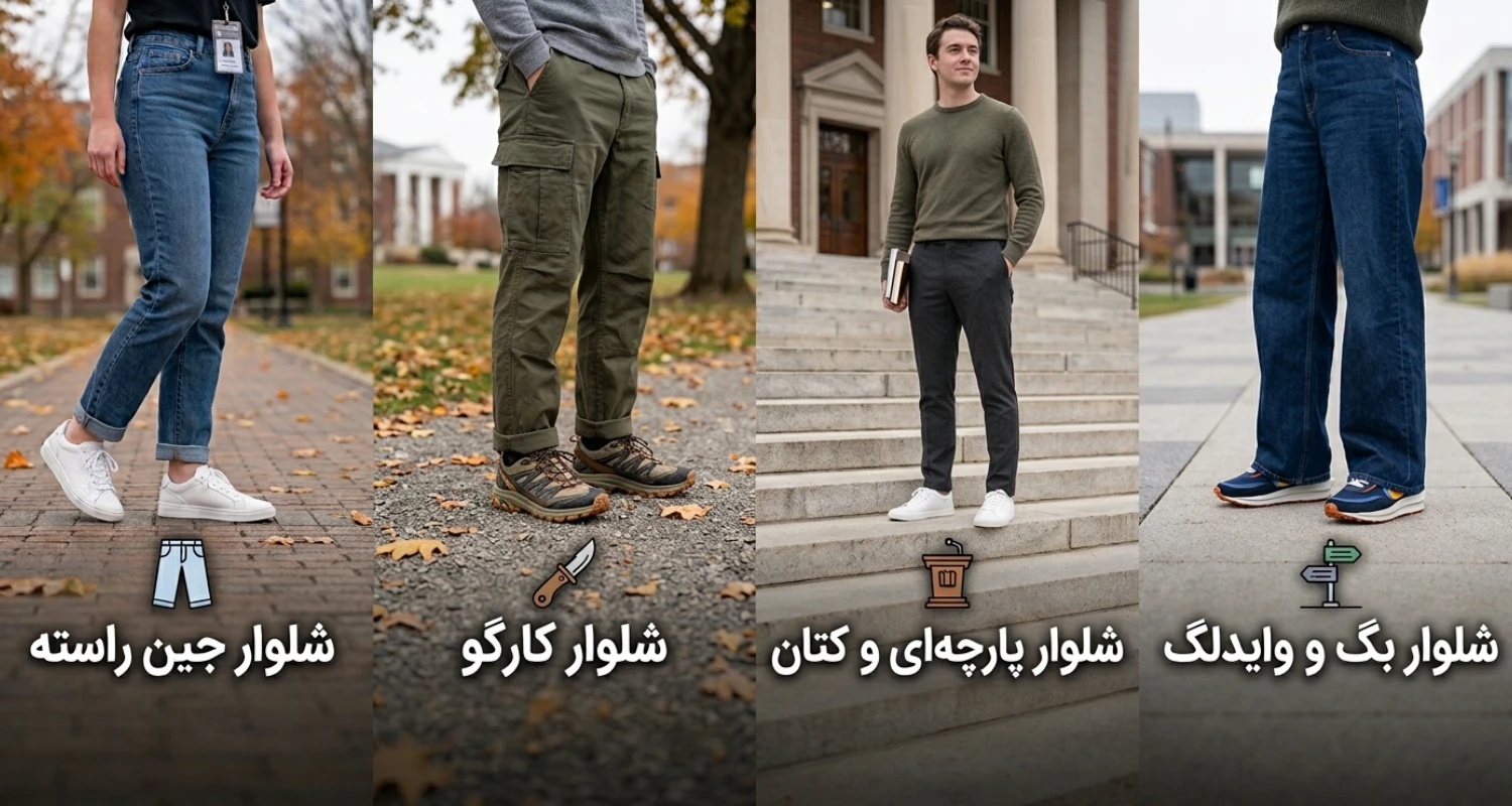 با هر مدل شلواری چه کتونیای بپوشیم؟