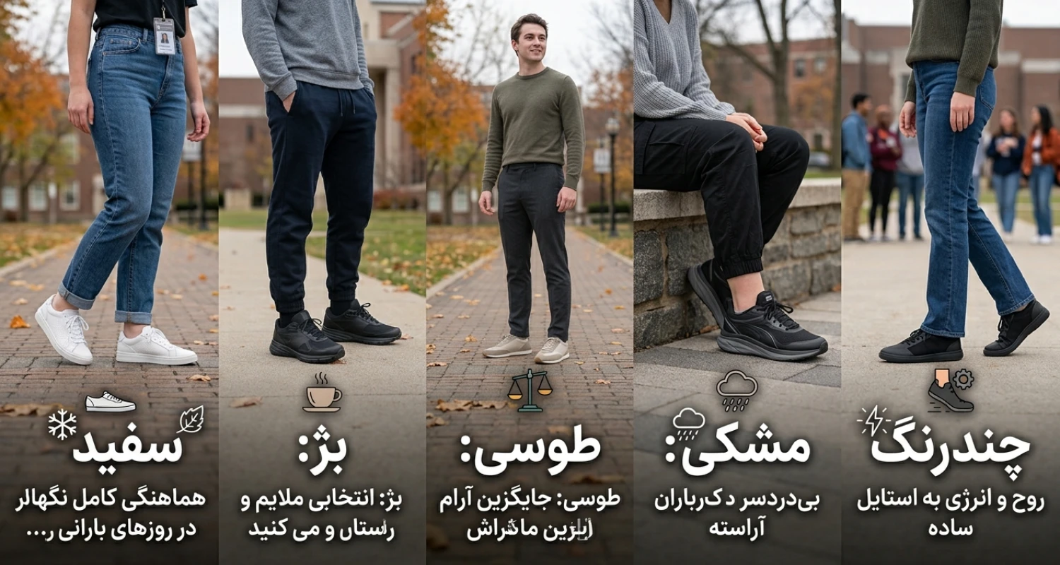 کتونی سفید، مشکی یا رنگی؛ برای مدرسه و دانشگاه کدام را انتخاب کنیم؟